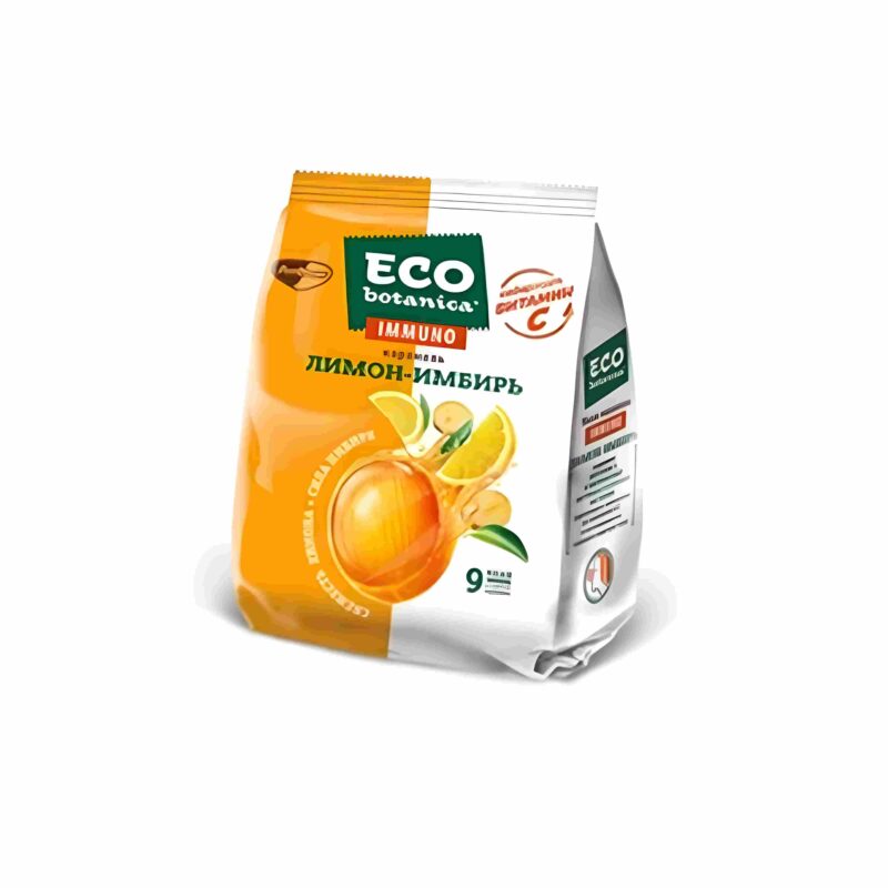 Eco candy with lemon and ginger flavor 100 grams