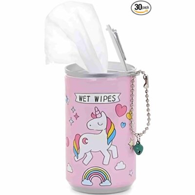 Soft drink can wet wipes, fancy design, 30 pieces