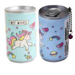 Soft drink can wet wipes, fancy design, 30 pieces