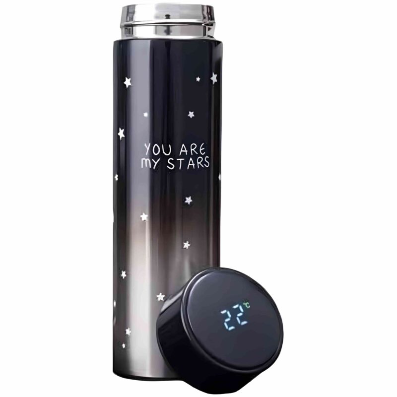 500 ml star design smart flask with thermometer